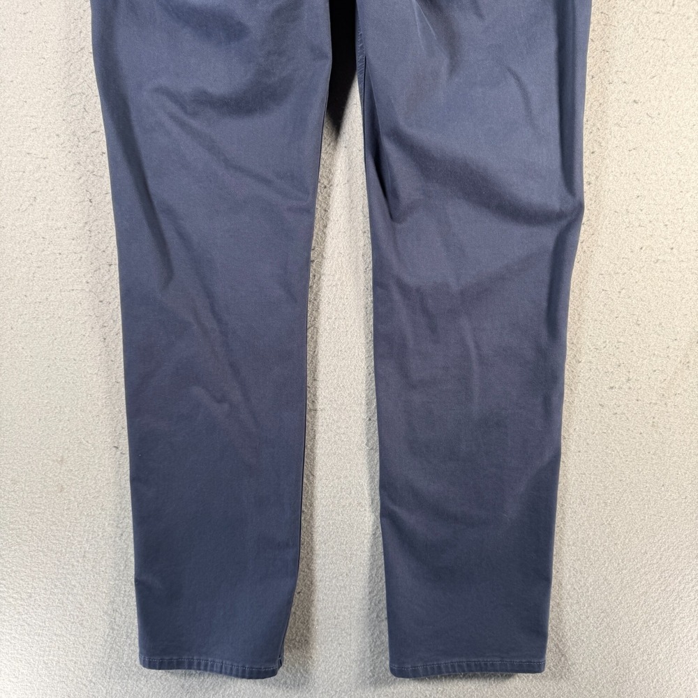 Banana Republic The Traveler Chino Pants Men 35x32 Slate Blue Slim Twill Classic - Picture 10 of 16